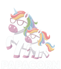 Papacorn Unicorn Dad FatherS Day Gift Funny Cute Rainbow Cute Gift T-Shirt