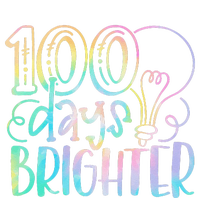 100 Days Brighter Student Happy 100th Day Of School Tie Dye Gift T-Shirt