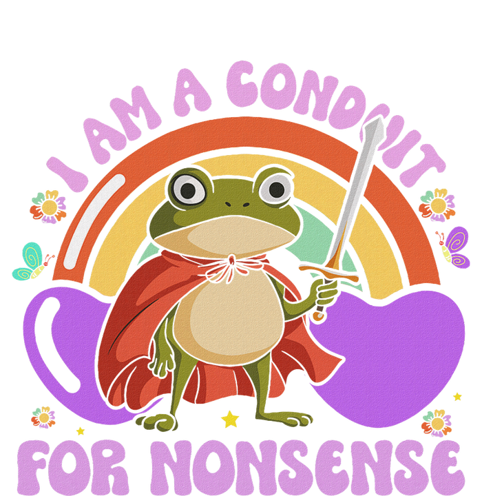 I Am A Conduit For Nonsense Funny Frog Knight Toddler Hoodie