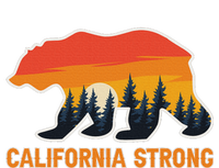 California Strong Grizzly Bear Sunset Vintage T-Shirt