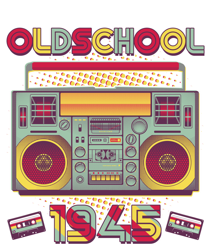 Oldschool Boombox 1945 80th Birthday Premium T-Shirt