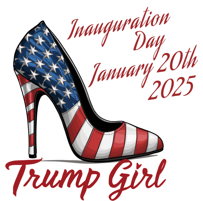 Trump Girl High Heels Stilettos Trump Inauguration Day 2025 Patriotic Fashion Ladies Essential Tank