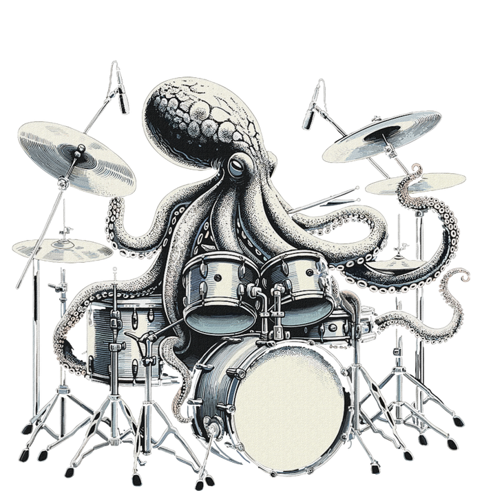 Octopus Playing Drums Drummer T-Shirt