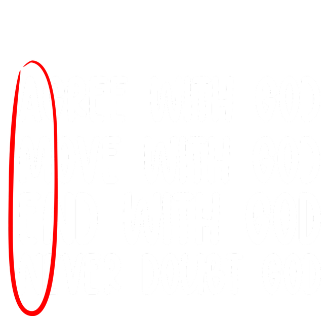 Agree Move End With God Never Doubt Amen God Front Back Sweatshirt