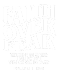 Faith Over Fear Psalms 1 18:6 Front Back Tank Top