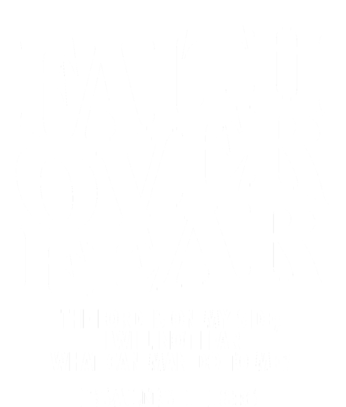 Faith Over Fear Psalms 1 18:6 Front Back Tank Top