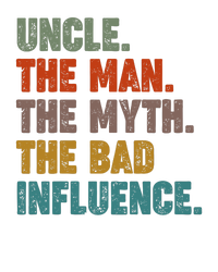 Uncles Club The Man Myth Bad Influence Back And Front Garment-Dyed Sweatshirt