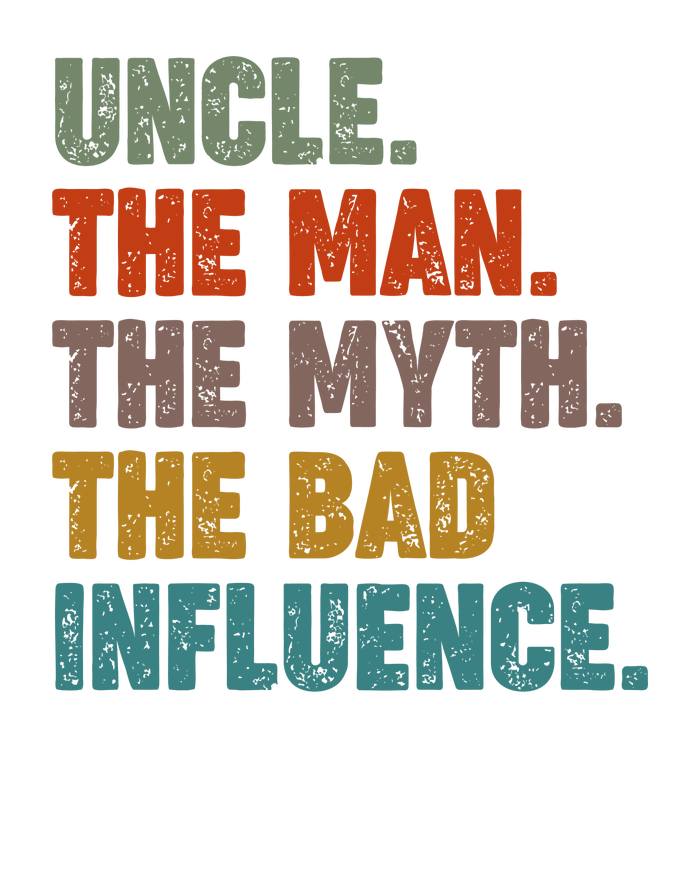 Uncles Club The Man Myth Bad Influence Back And Front Garment-Dyed Sweatshirt