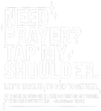 Need Prayer Tap My Shoulder Matthew 18:20 Front And Back Women's Hoodie thumb 3