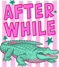 Funny Later Alligator After While Crocodile Front And Back Long Sleeve Shirt thumb 3