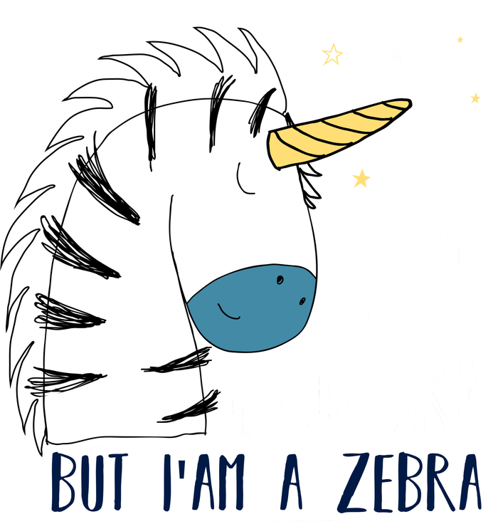 I Want To Be A Unicorn But I'm A Zebra Funny Cooling Performance Crew T-Shirt