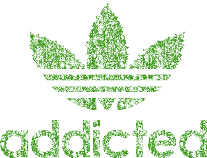 Addicted Weed Logo Coaster