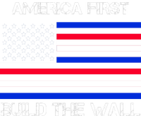 America First Build The Wall Flag Legacy Cool Fit Booney Bucket Hat