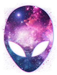 Alien Galaxy Face T-Shirt