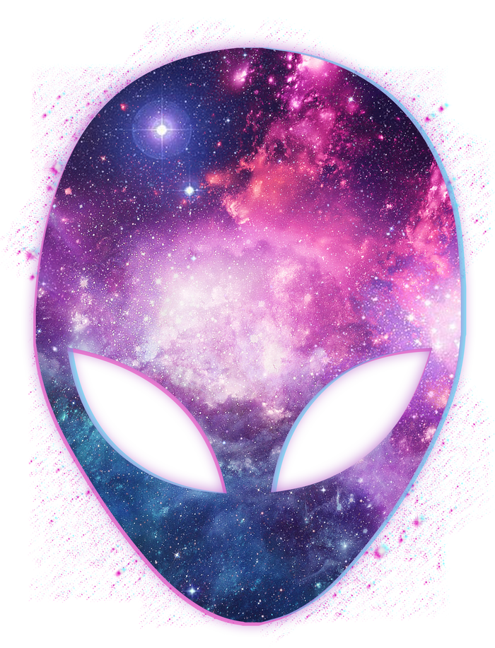 Alien Galaxy Face T-Shirt