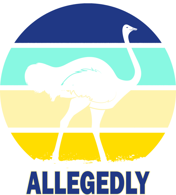 Allegedly Ostrich Retro Logo Toddler Zip Fleece Hoodie