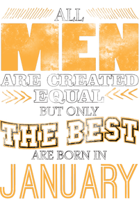 All Men Are Created Equally The Best Are Born In January Long Sleeve Pajama Set