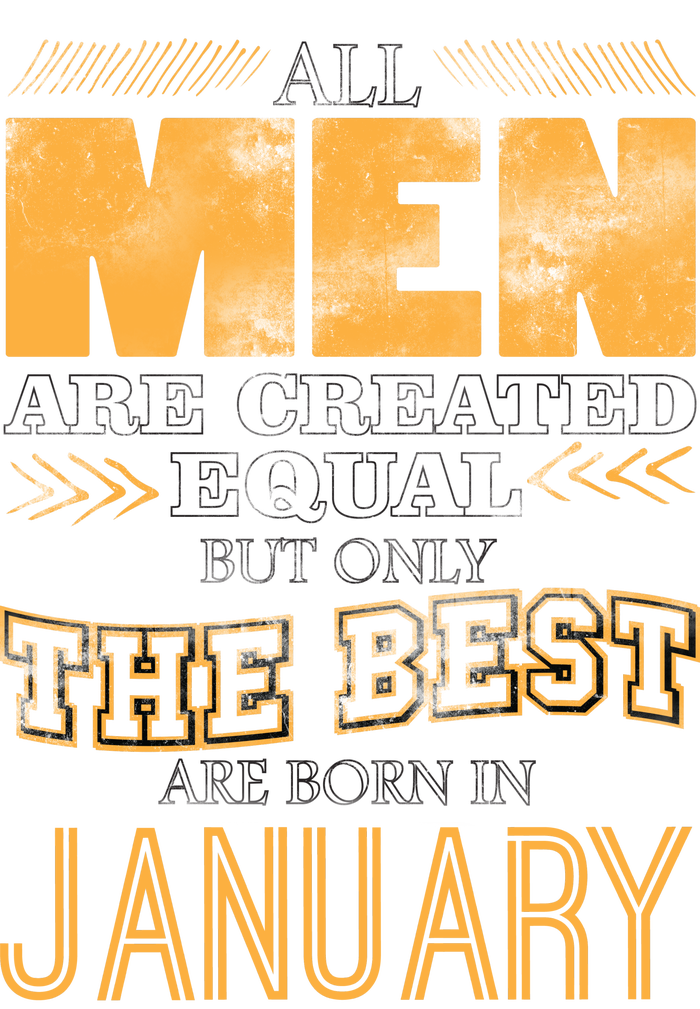 All Men Are Created Equally The Best Are Born In January Long Sleeve Pajama Set