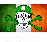 Arr-ish Irish Pirate St. Patrick's Day Flag Valucap Bio-Washed Visor