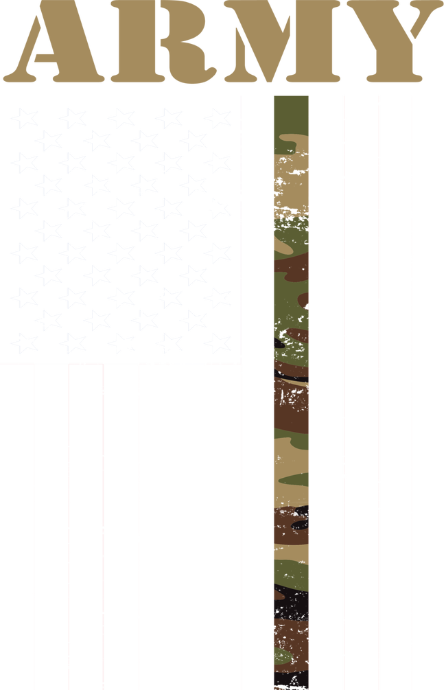 Army United States Thin Camo Line Flag Front And Back T-Shirt