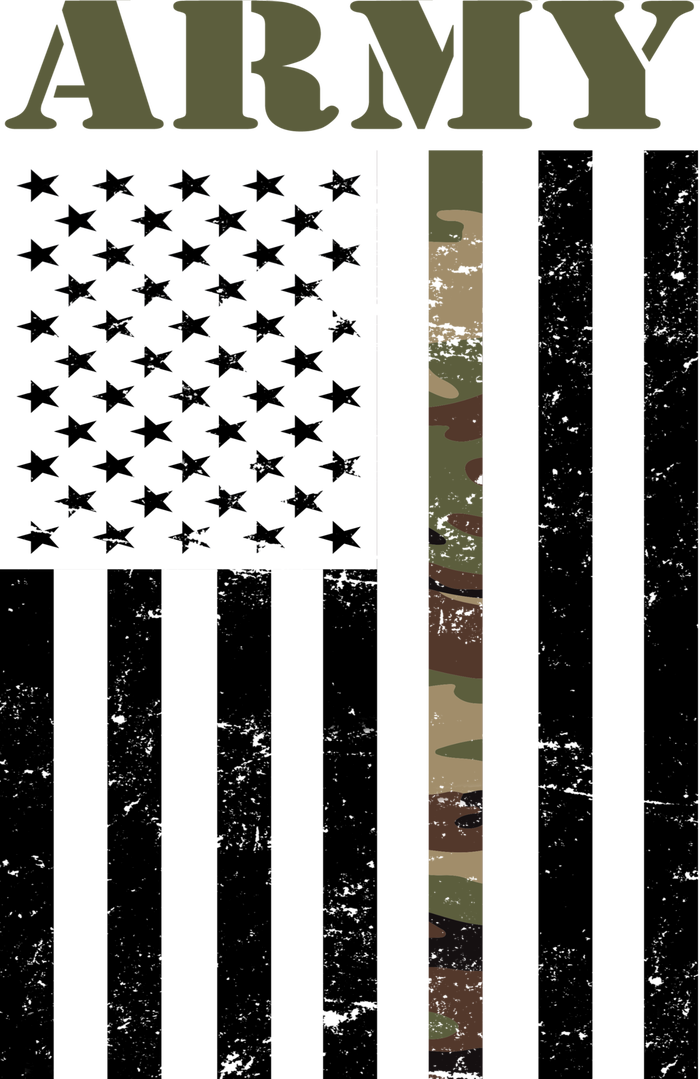 Army United States Thin Camo Line Flag Front And Back Mug
