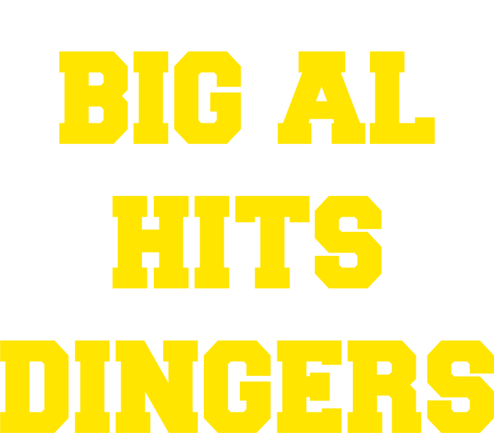 Big Al Hits Dingers Baseball V-Neck T-Shirt