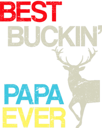 Vintage Best Buckin Papa Hunting Softstyle Adult Sport Polo