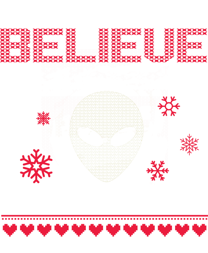 Believe In Aliens Ugly Christmas T-Shirt