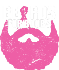 Beards For Boobs Breast Cancer V-Neck T-Shirt