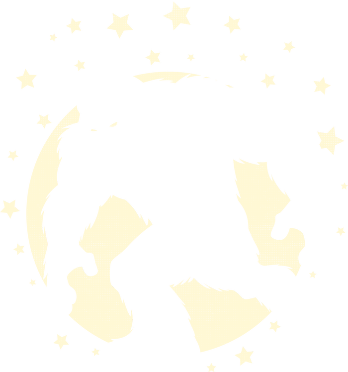 Bigfoot Silhouette Moon Stars T-Shirt