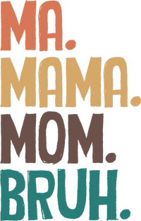 Boy Mom Ma Mama Bruh Funny Front & Back Santa Hat thumb 3