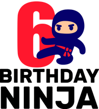 6th Birthday Ninja  Kids T-Shirt