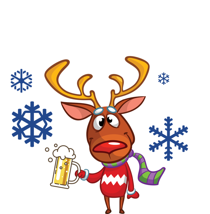 Brew-Dolph Christmas Reindeer Women's V-Neck T-Shirt