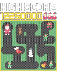 High Score 8-Bit Santa Game Ugly Christmas Sweatshirt