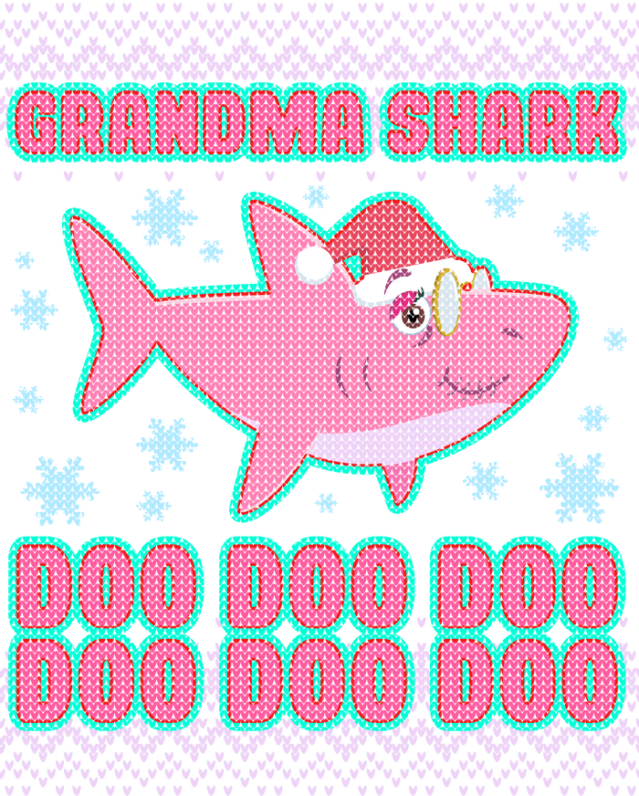 Christmas Grandma Shark Doo Doo Doo Doggie Tank