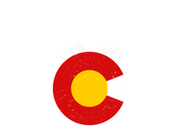 Colorado Wilderness Mountains Flag 16 in Basic Backpack