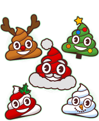 Christmas Poop Emoji Group T-Shirt