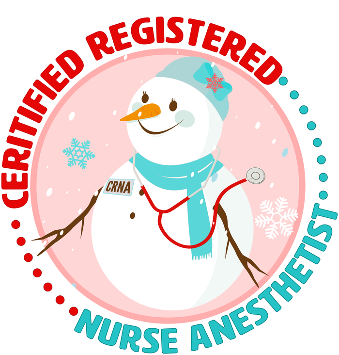 CRNA Snowlady Nurse Anesthetists T-Shirt