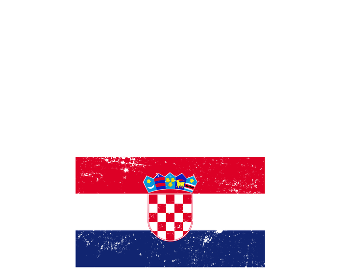 Croatia Team Vintage Soccer Flag T-Shirt