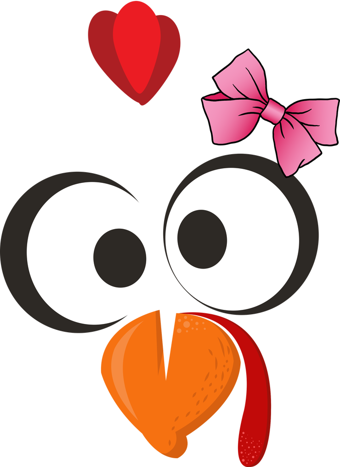 Cute Turkey Face Pink Bow Tie  T-Shirt