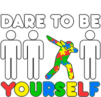 Dabbing Dare to be Yourself Autism Awareness Kids Tie-Dye T-Shirt