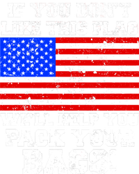 If You Don't Like this Flag Pack Your Bags USA Full Zip Hoodie