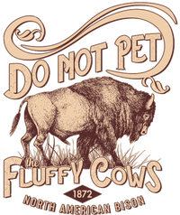 Vintage Do Not Pet The Fluffy Cows Coaster