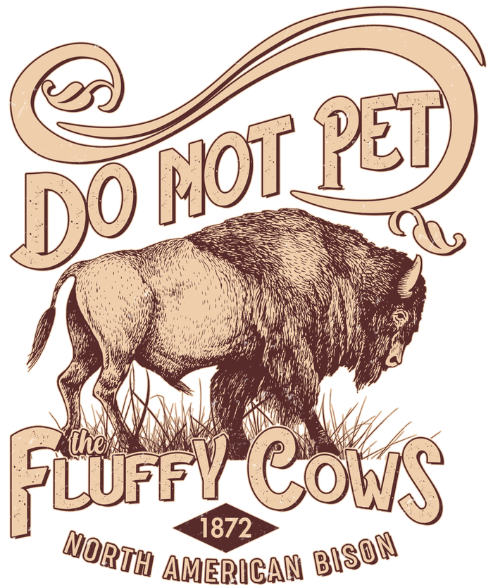 Vintage Do Not Pet The Fluffy Cows Coaster