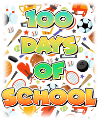 100 Days Of School Sports Ladies Long Sleeve Shirt