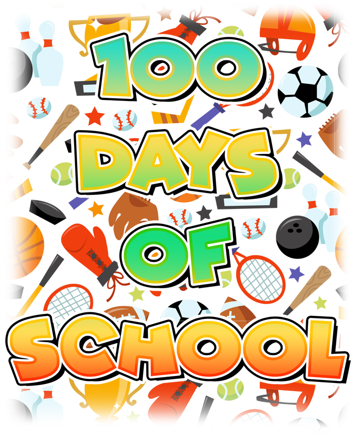 100 Days Of School Sports Ladies Long Sleeve Shirt