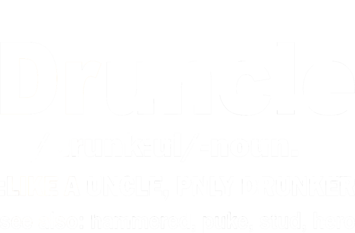 Funny Drunk Uncle Druncle Definition Women's Perfect Tri Tunic Long Sleeve Shirt