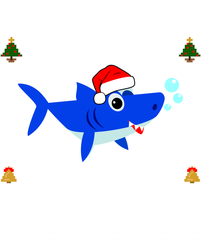 Daddy Shark Doo Doo Cute Ugly Christmas Bumper Sticker