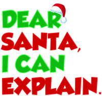 Christmas Dear Santa I Can Explain Women's Pullover Hoodie