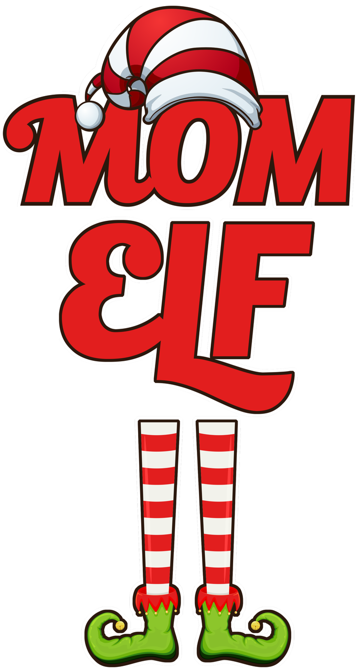 Christmas Mom Elf Pajama Set